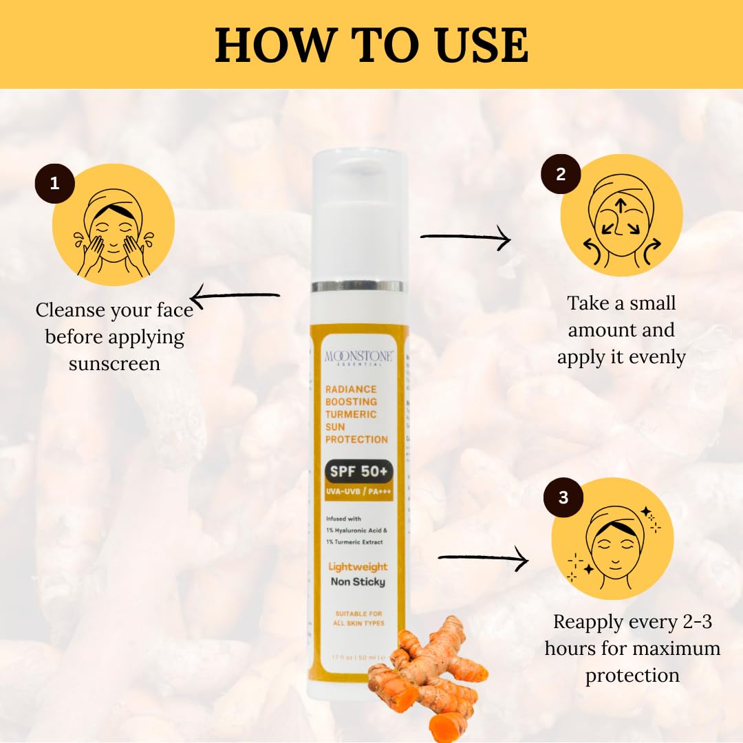 Brightening Sunscreen with 1% Hyaluronic Acid & 1% Turmeric Extract - Image 5
